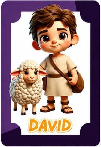 Carta original del juego: David